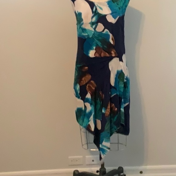 anthropologie Silk Print Dress. Spring - Picture 4 of 10